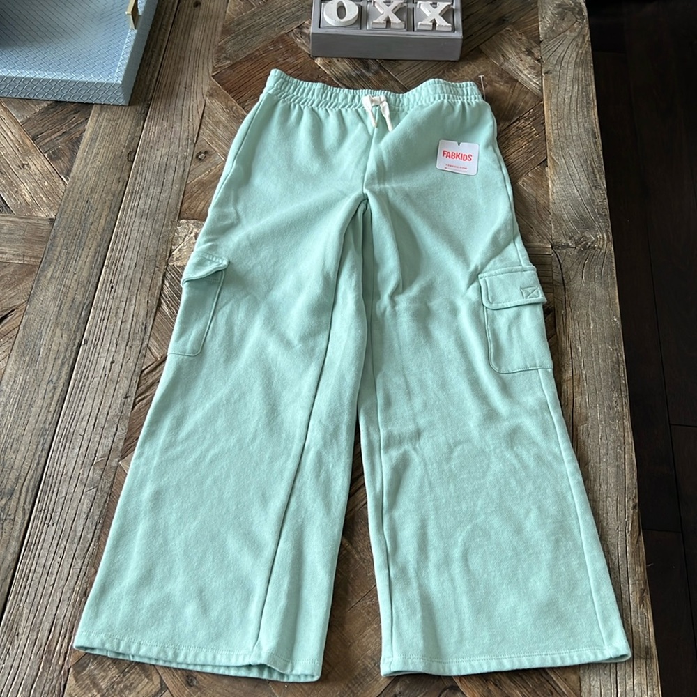 FABKIDS *girls* Aqua Wideleg Cargo Trackpants